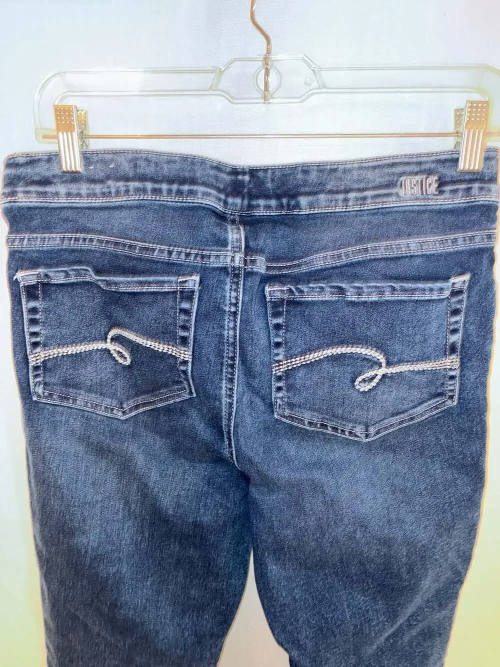 Justice Girls Size 14 Plus Mid Rise Legging Jeans